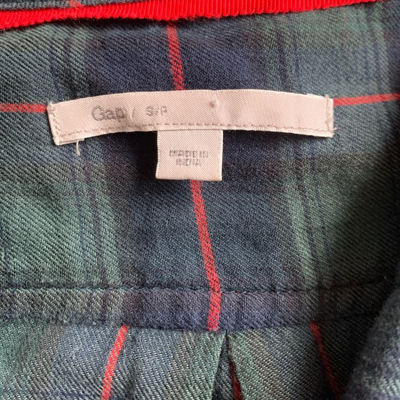 Gap Green Plaid Long-Sleeved Dress - Picture 4 of 4